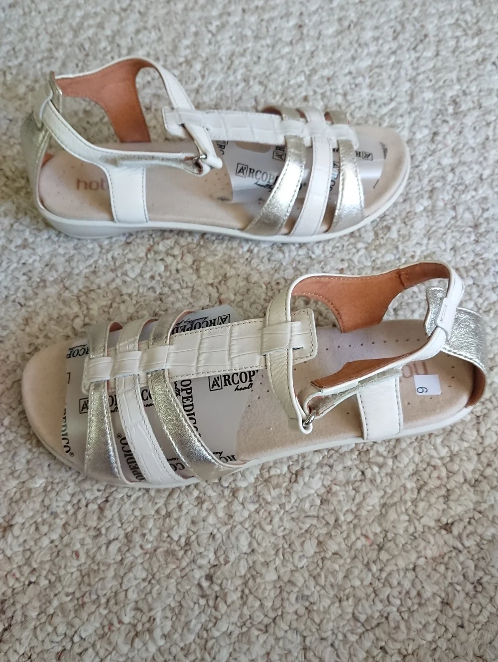 Hotter Solei gladiator interlaced leather strap Sandal size 6.5 Made in England